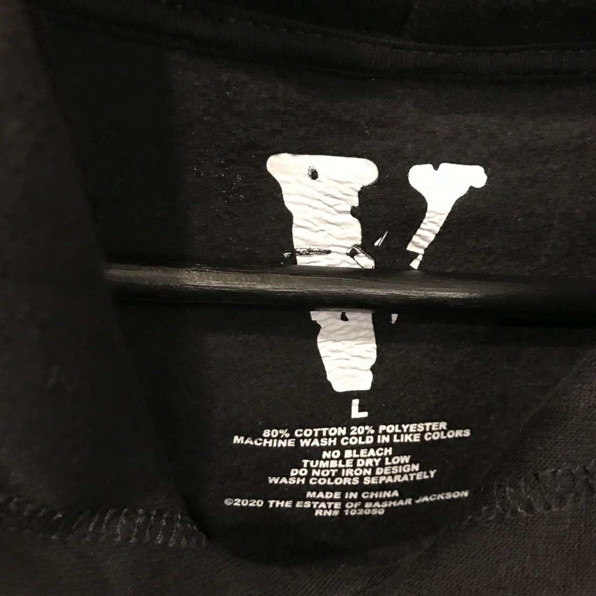 V LONE × POP SMOKE/THE WOO Hoodie BLACK | BING