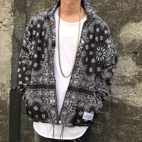 BOOHOO × Migos /BANDANA Coach Jacket BLACK