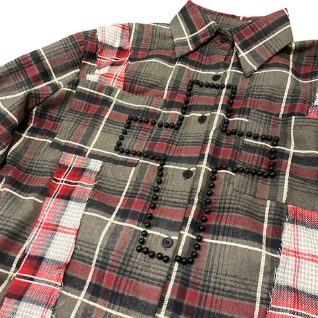 Mismatch NYC/Perl Cross Shirts "GRAY"