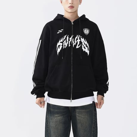 SAINT PAIN/ Line Zip hoodie