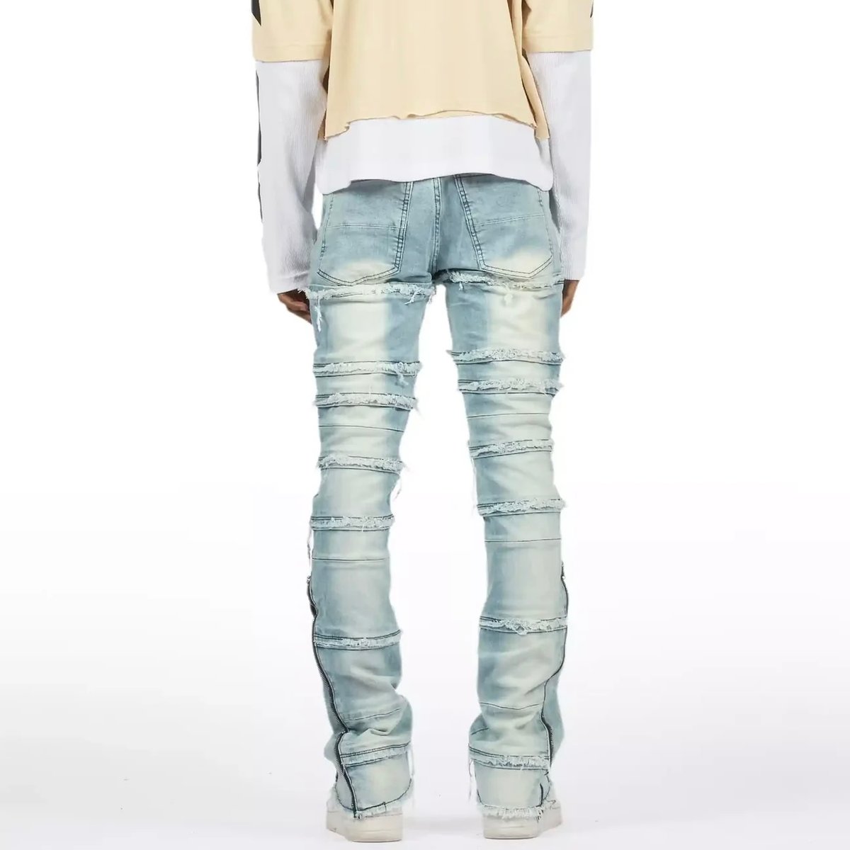 R様 Rockstar Drip Flared Denim Jeans RockStar Original / Zip 2way Flare denim | BING