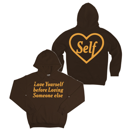 Petals and Peacocks/Love Hoodie BROWN