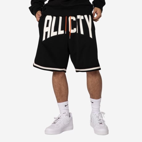 ALL CITY by Just Don / Logo basketball Shorts BLACK