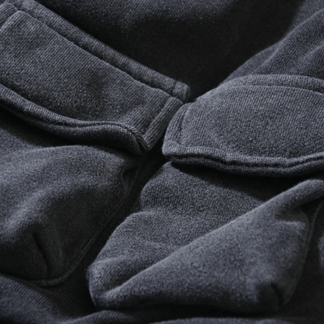 Mismatch NYC/Pocket Cargo Shorts "Washed BLACK"