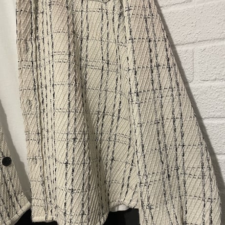 Mismatch NYC/Oversized Tweed shirts  jacket CREAM