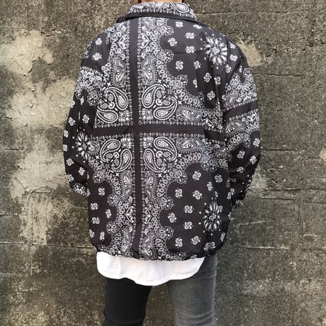 BOOHOO × Migos /BANDANA Coach Jacket BLACK