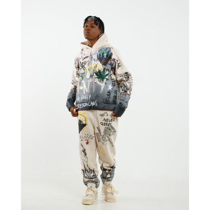 FNTY/Flying FLAME Hoodie CREAM | BINGOSTAR ・ ビン