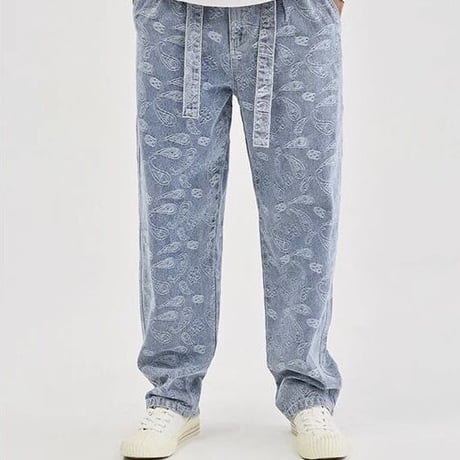 WOSS.official/ BANDANA denim pants