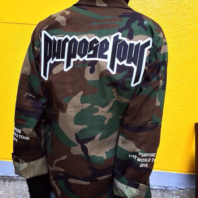 Purpose tour/Justin bieber official Camo Jacket...