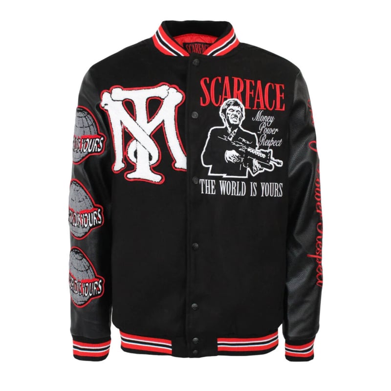 SCARFACE スカーフェイス バーシティ ジャケット REASON SCARFACE VARSITY JACKET SATIN STYLE REASON BRAND AL PACINO