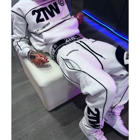 2TW®︎ /  Hoodie + Pants (SET UP)  WHITE