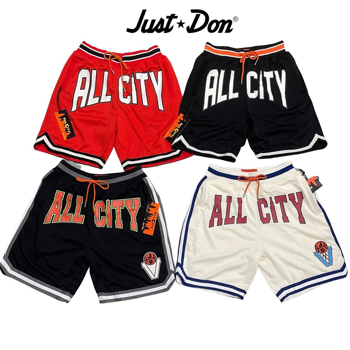 ALL CITY by Just Don / Logo basketball Shorts B...