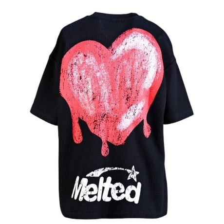 By The R/ Heart thermal Tee "CREAM/ BLACK"