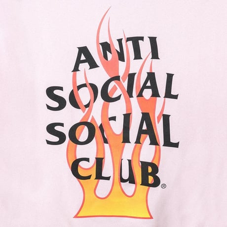 Anti Social Social Club/FLAME Logo フーディー　PINK
