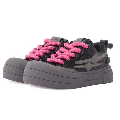 KillWinner/Smile Life Sneaker  "BLACK✖︎PINK"