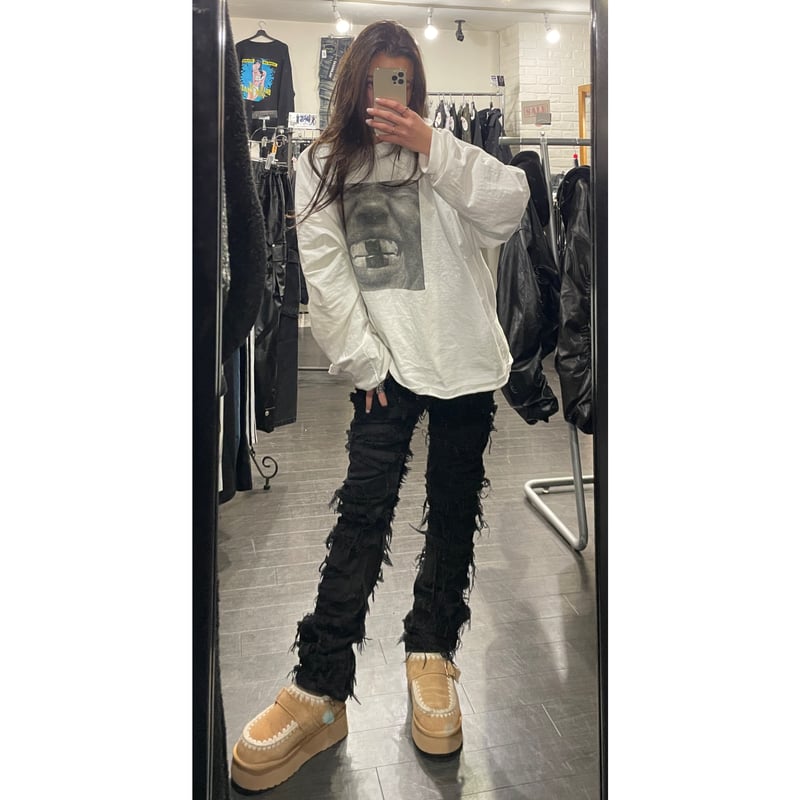 Mismatch NYC/ Fringe Black Denim | BINGOSTAR ・