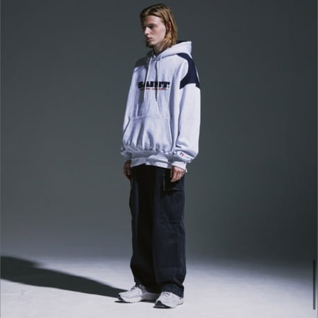 SAINT PAIN/Saint twotone Hoodie "GRAY"