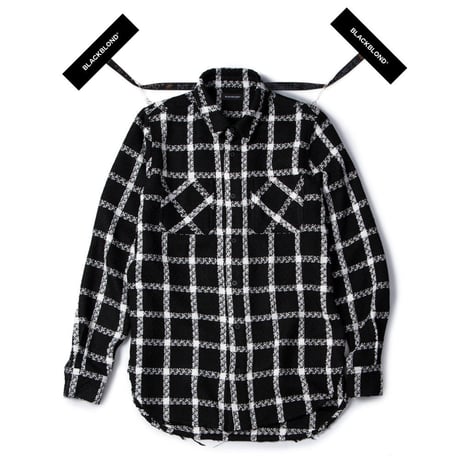 BLACK BLOND/Tweed Long Shirts BLACK