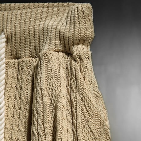 By The R/ Summer Knit Pants SET UP "BEIGE"