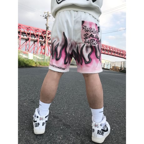 GRMY×Shirts King Phade/Flame Art  Shorts