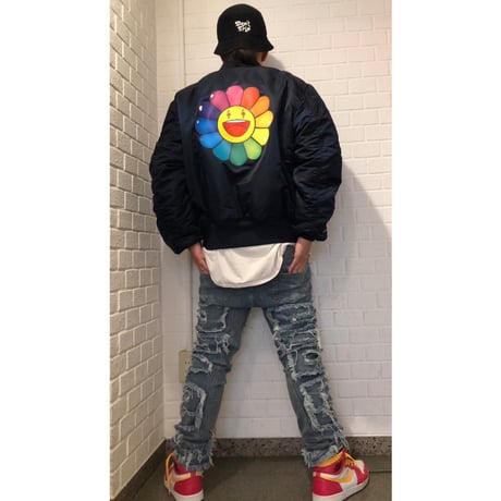 J Balvin × Takashi Murakami/"KAIKAI KIKI " ALPHA  MA1 JACKAET