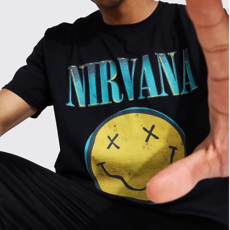 NIRVANA/Official Tshirts  "BLACK”
