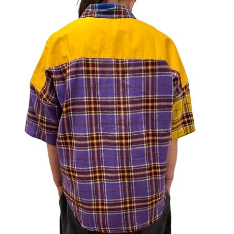 Mismatch NYC/Crazy Pattern Short Shirts