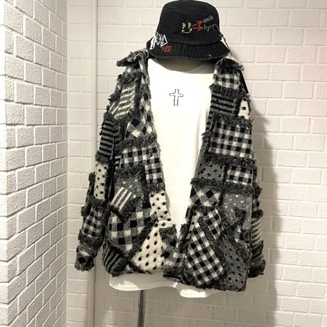 Mismatch NYC/Oversized Boa shirts Jacket