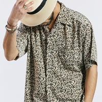 SAINT PAIN/Small Leopard Shirts BROWN