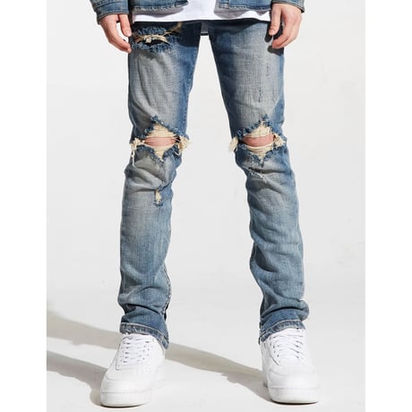 Crysp Denim/ZIP damage Denim