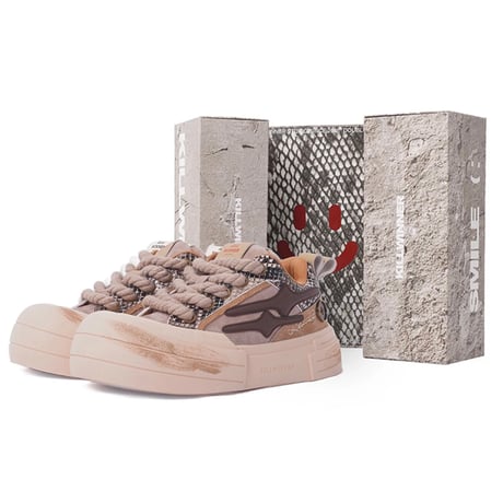 KillWinner/Smile Life Sneaker  "BROWN"