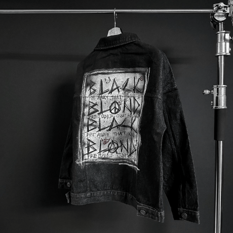 BLACK BLOND/DISORDER  DENIM JACKET