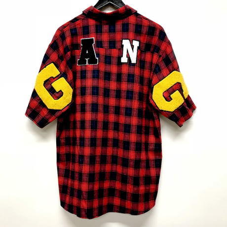 Mismatch NYC/G.A.N.G  half sleeve shirts  レッド