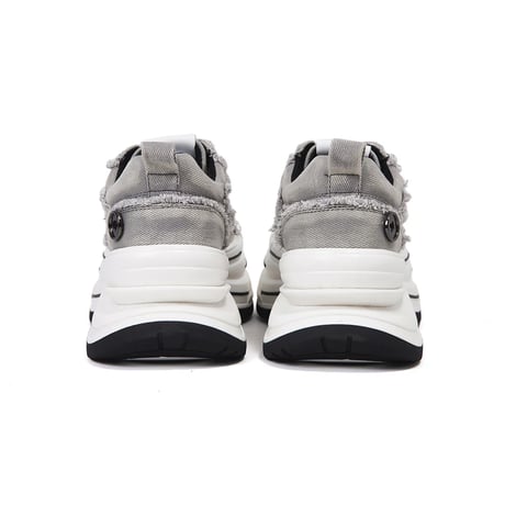 KillWinner/7cm Platform denim Sneaker  (GRAY)
