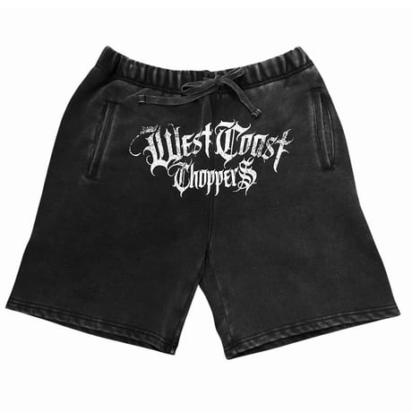 West Coast Choppers/ Logo Shorts"Vintage BLACK"