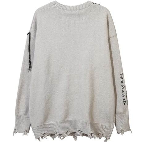 Mismatch NYC/ Smile knit  GRAY