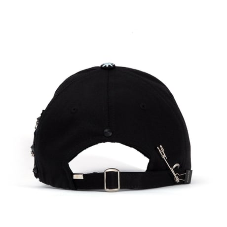 BLACK BLOND/Smile patch cap