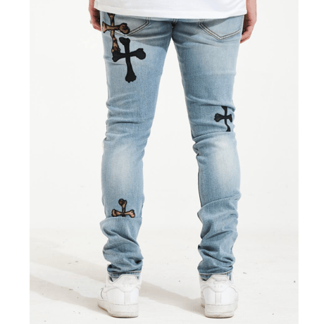 Crysp Denim/Cross Bone  denim