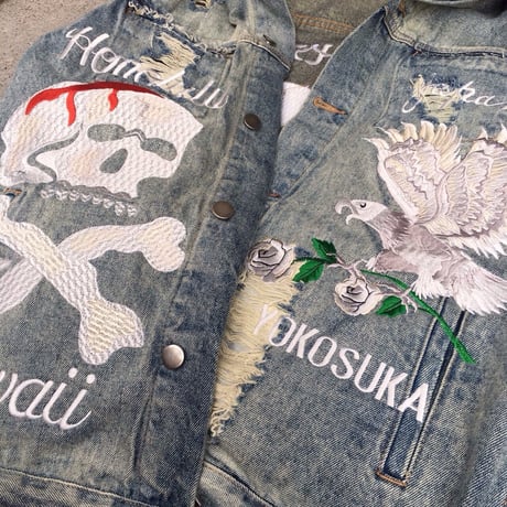 Reves Paris × Arctic Premium /”REIGN” denim Jacket