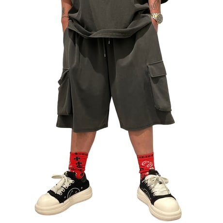 FORCE /Washed Pocket Shorts (Set UP)
