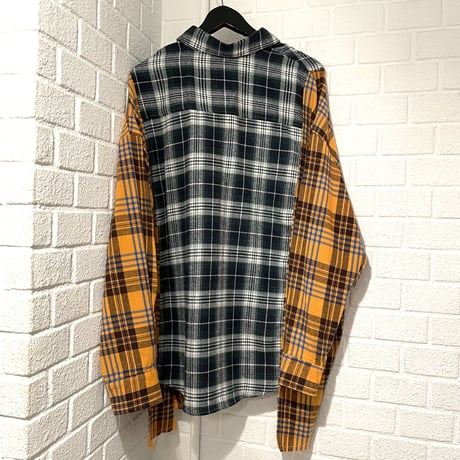 Mismatch NYC/Rework Flannel shirts BLACK
