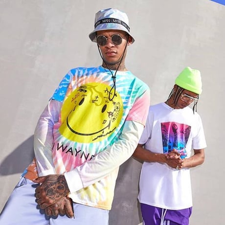 BOOHOO × Lil Wayne/Tie Die Smile Tee