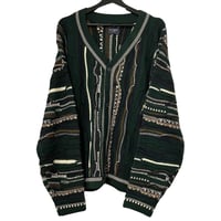 RE NEW/mix 3D knit cardigan