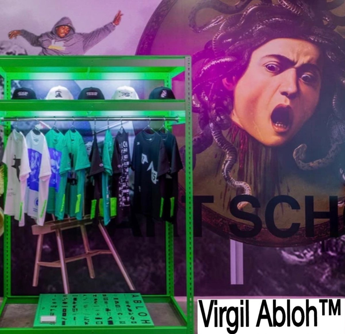 限定 Virgil Abloh Archive 巨大ポスター PYREX Virgil Abloh/Graffiti