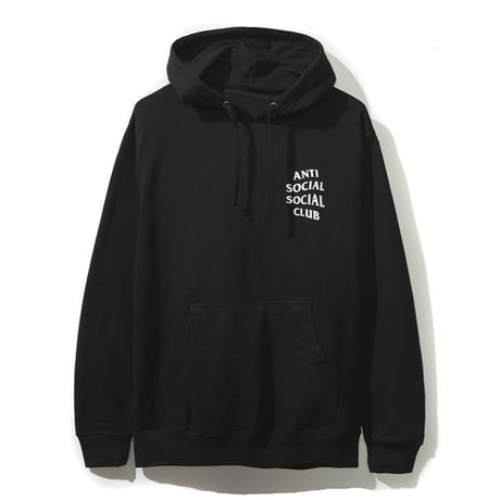 Anti Social Social Club/all Logo Hoodie  BLACK