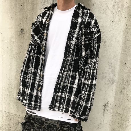 URKOOL/Tweed shirts Jacket