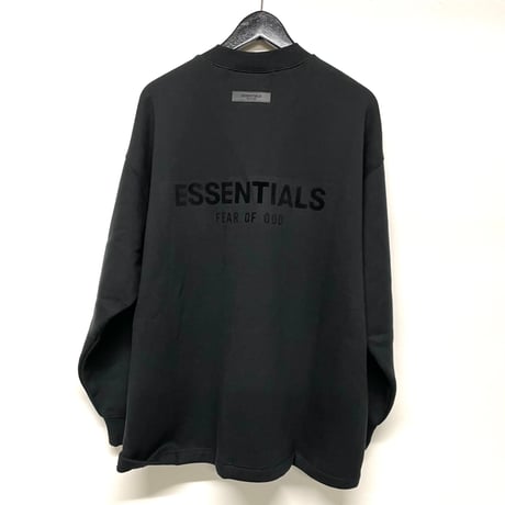 ESSENTIALS by Fear of God /Logo Relax Creweck"BLACK"