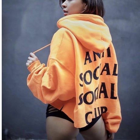 Anti Social Social Club/Logo フーディー   ORANGE　限定カラー