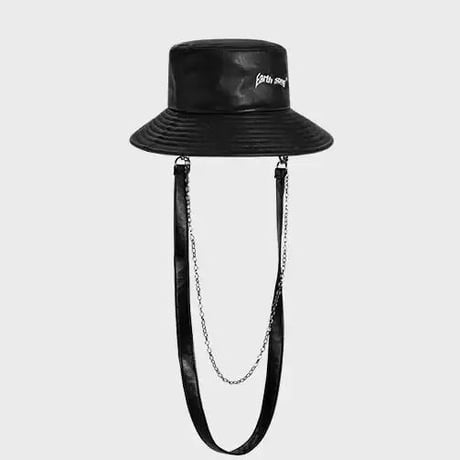 WOSS.official/PU Lether bucket hat