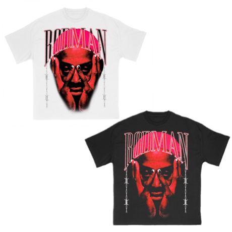 RODMAN official brand/Barwire Pink Tshirts